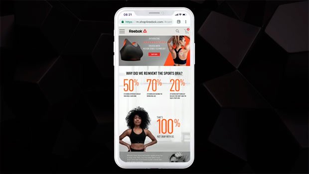 emglobal's tweet photo. .@reebokindia gets women to jump for its #PureMove Bras - Developed w/ MediaCom India + @mCanvas_Media the campaign used phone’s motion sensors to track the user’s movement. The goal? To make women see how uncomfortable working out is in their current bras https://t.co/05MTRMDH0U https://t.co/IHfchFHtVK