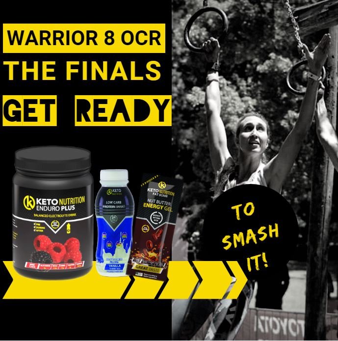 All the to our #ketoambassadors Sabrina, Trish, Claude and all other #ketoathletes for #warrior8 Finals! We know you're going to smash it! 

#ketonutrition #sportsnutrition #ocr #warrior #warrior8finals #ocrfinals #athletes #ocrathletes #fitfam #ketofam