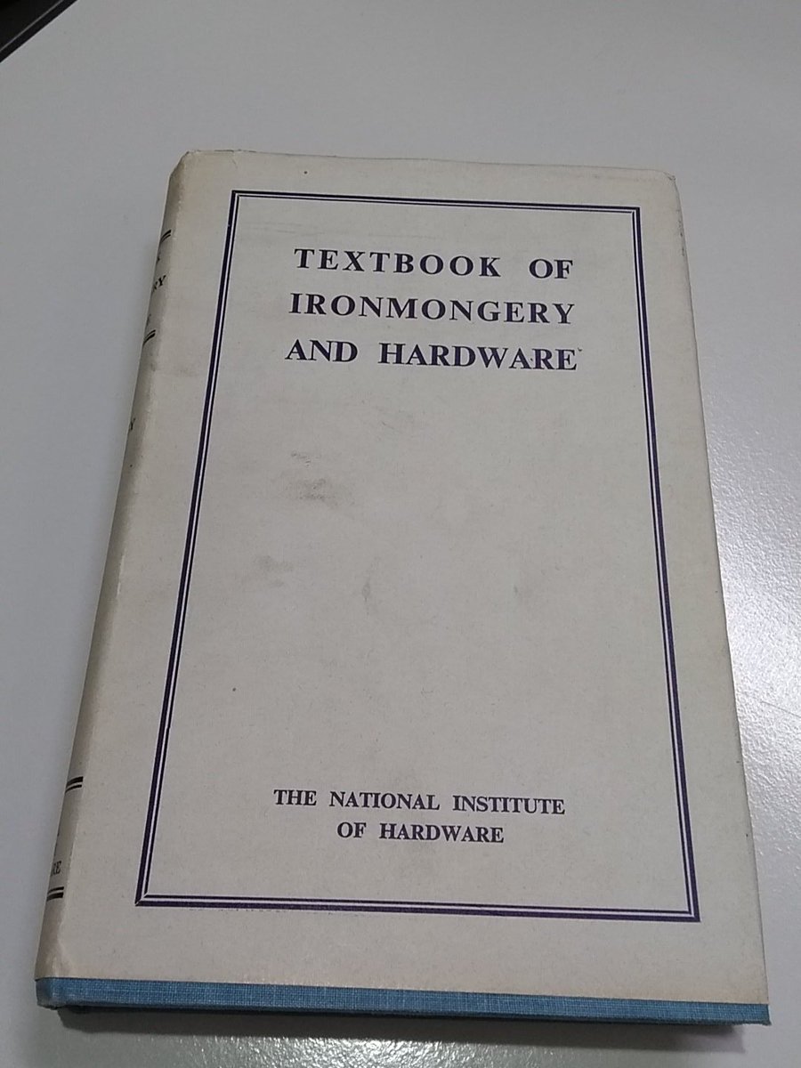 StuartAllgood's tweet image. A little bit of light reading #ironmongery always learning.