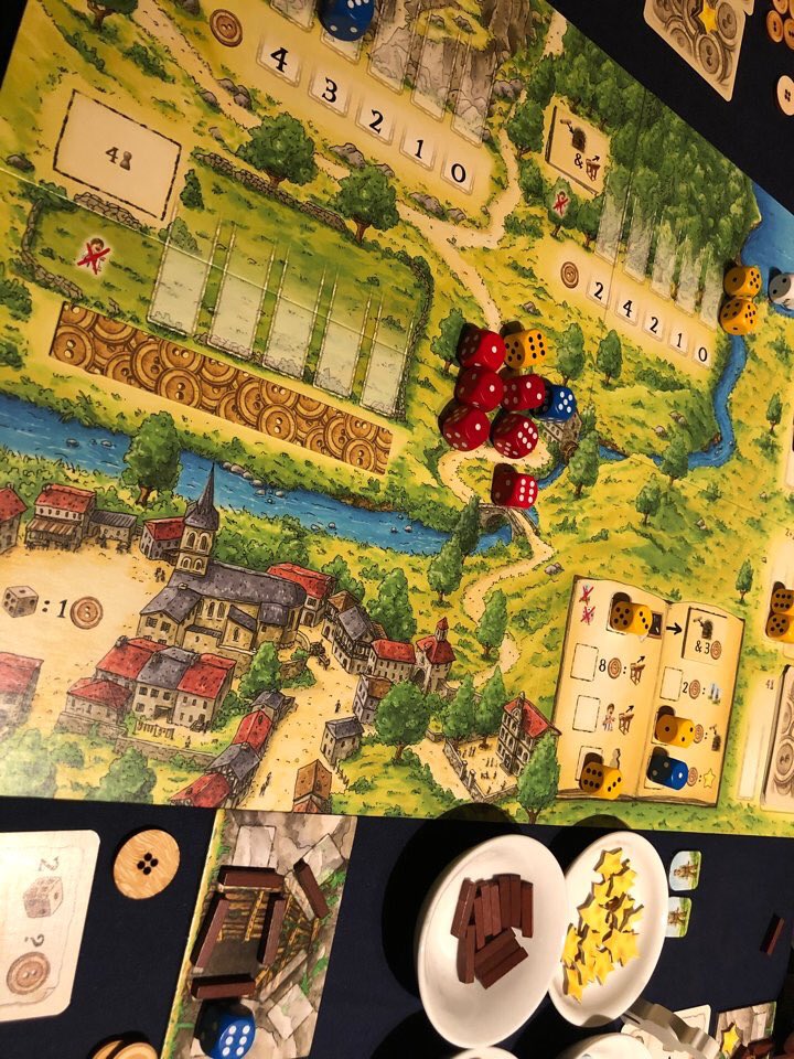 ケンビル ゲムマ両a09 War Of The Buttons ハンザ テウトニカの作者steding氏によるダイスプレイスメント 実在の小説がモチーフです 悪ガキたちがあちこちで喧嘩し合う様子が悩ましく再現された 名作中量級 2 4人用 45分 オリジナル日本語ルール
