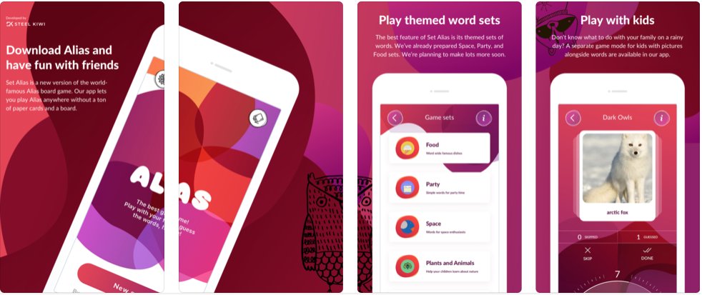 ThemAliasGame's tweet photo. Try #Alias! We’ve released Alias for iOS 🤩
Go to the App Store to download this word guessing game!
https://t.co/uolqF4nrp5
#boardgames #games #gameoftheweek #gamedesign #wordgame #mobilegames https://t.co/Lt9isudsno