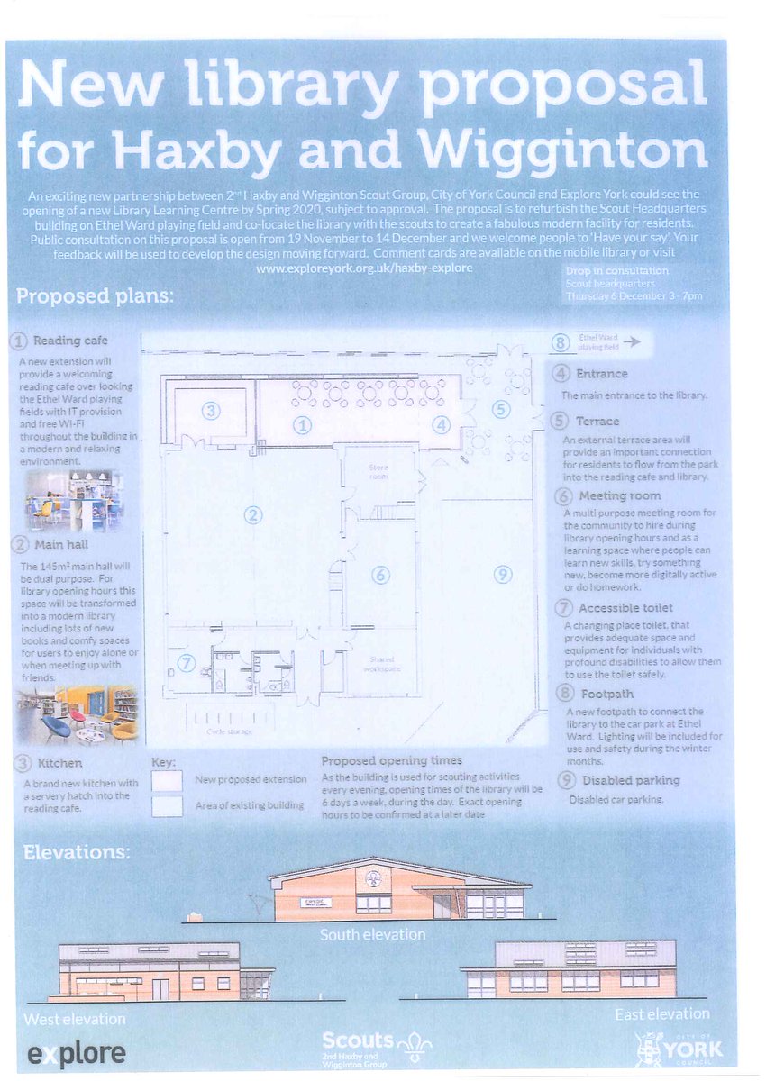 Come along and have a look at the plans for the fabulous new Scout Hut and Library.