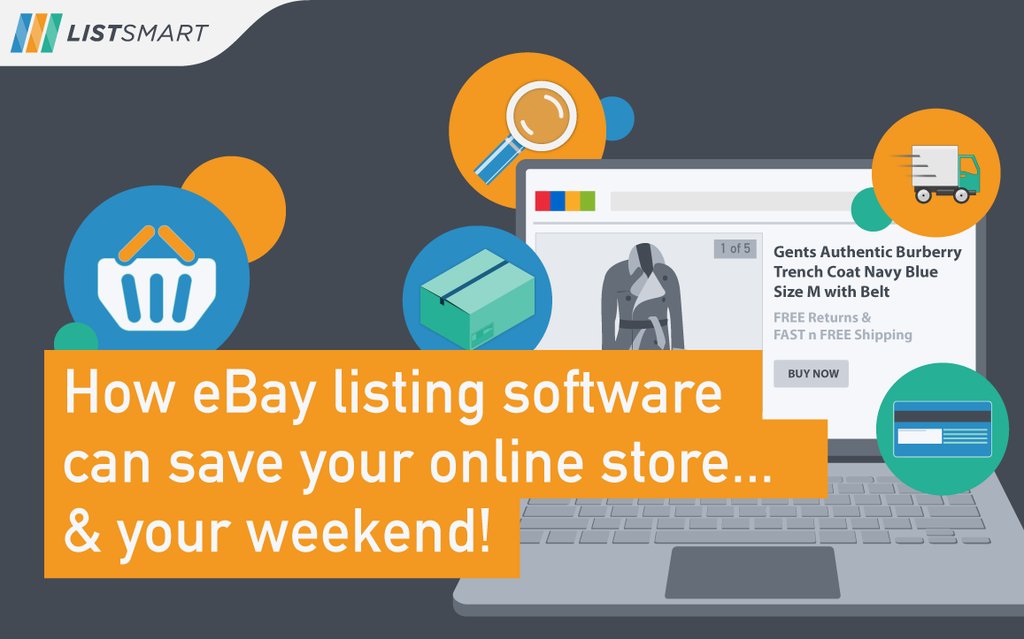 How eBay listing software can save your online store...and your weekend! goo.gl/FYhbrF #ECommerce #Software #Ebay #ListSmart