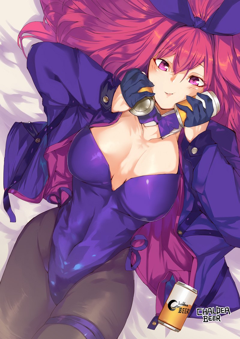 スカサハ(Fate) ,刺し穿つバニー 「[繪]カルデアビール?? 」|OHLAND🍕のイラスト