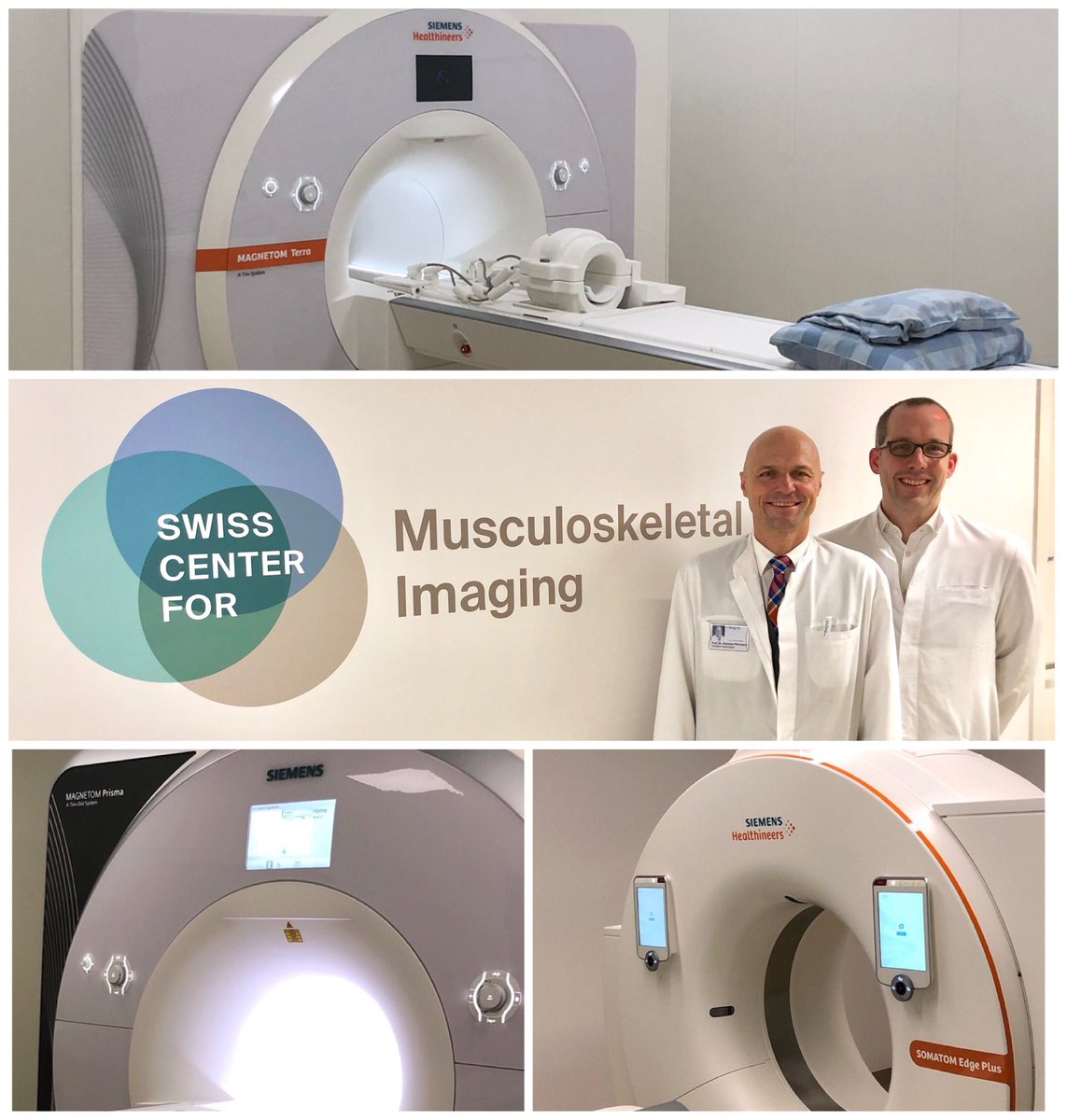 SutterBalgrist's tweet photo. Everything ready for the grand opening of the Swiss Center for Musculoskeletal Imaging #SCMI tonight with 7T, 3T MRI and advanced CT from @SiemensHealth and microCT, ultrasound at #BalgristCampus Looking forward to the next steps in musculoskeletal research https://t.co/wJX4t9iIGW