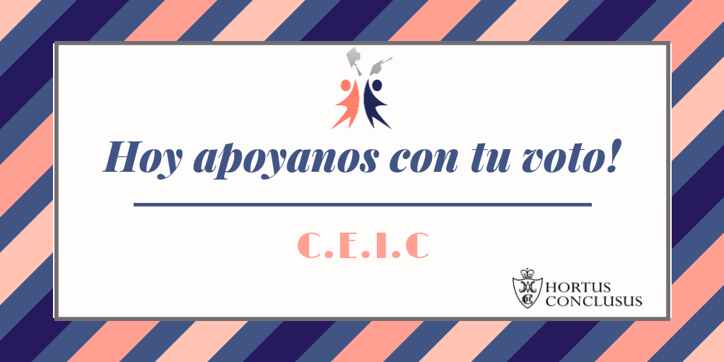 ceic_hc19's tweet photo. Votanos!! No te vas a arrepentir.
#hoysomosceic #CEIC2019 #lista420 https://t.co/pQhk20iKoW