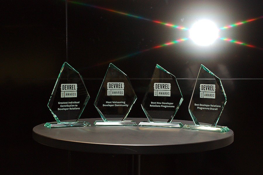 DevRelAwards's tweet photo. Find out who won in the four categories of the #DevRel Awards 2018.

It was a fantastic evening!

https://t.co/Ky37tLcGBw https://t.co/0MCtLVeS7V