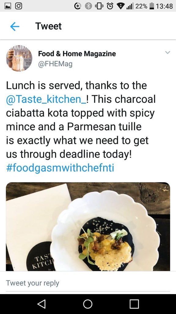 Taste_kitchen_'s tweet photo. Throwback to the lunch we had yesterday at #caxtonmediahouse https://t.co/FmS78IpLsQ
