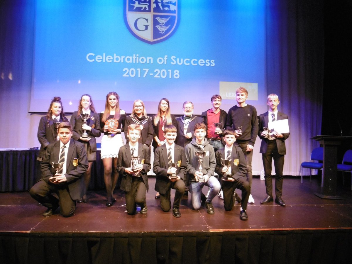 GHC_SixthForm's tweet photo. Fantastic celebration of success evening. Great to see so many past and present sixth formers picking up prizes! Special thanks to the wonderfully inspirational @MelFletcher7 for coming back to @GarthHillColl and sharing her story with us #GHC #bethebestyoucanbe https://t.co/W7uJpw727f