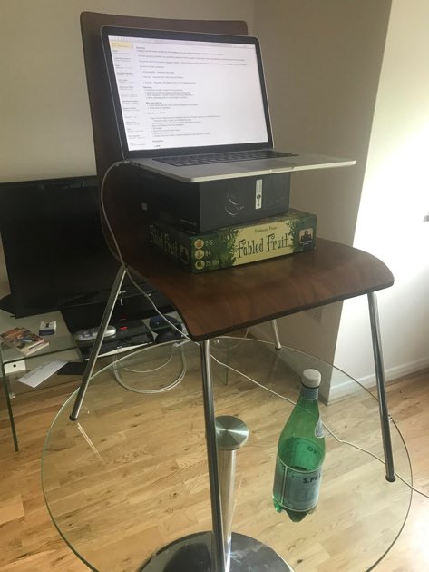 jsharratt's tweet photo. @erikras Ha awesome, glad I am not the only one, did the same thing for @techstars interviews beginning of last year to ensure voice projected, but yer people looking in the window thought I was having a conversation with a chair... 🙈 https://t.co/pk10wpICK7