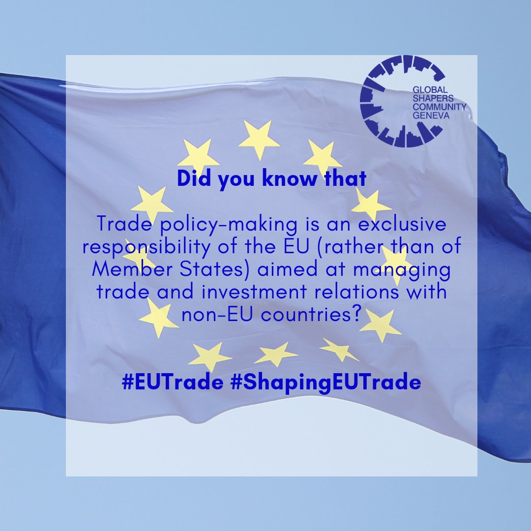 GenevaShapers's tweet photo. As #youth we have a right and duty to stay engaged and contribute to #EU trade policy leveraging our vision on #trade and #technology. As @GlobalShapers Community we will do so on Nov 28 in Brussels at EU Trade Day!

#EUTrade #ShapingEUTrade

@EU_Commission @Trade_EU @wef https://t.co/90c9Ld3MPl