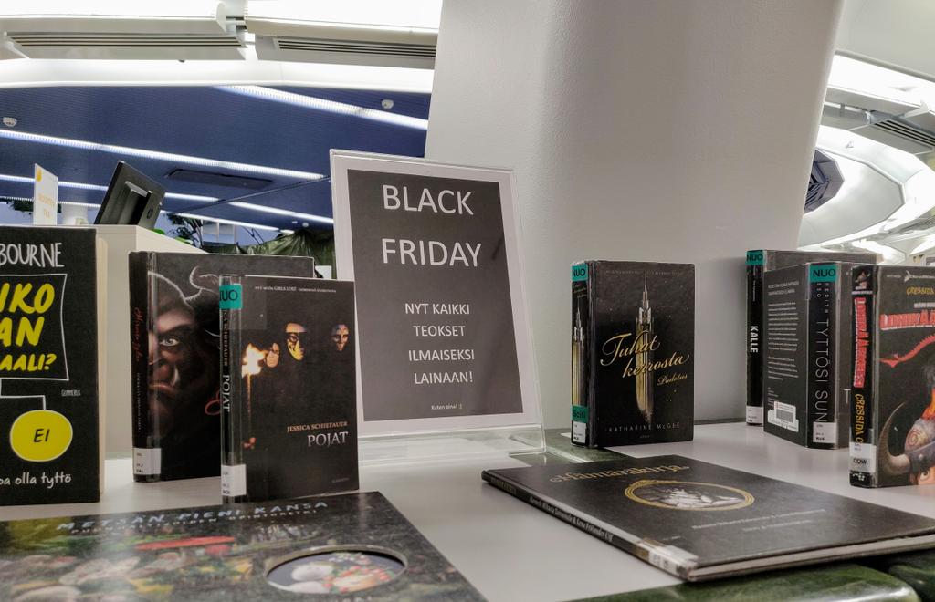 In your face, Black Friday! #BlackFriday @trekirjasto #detournement