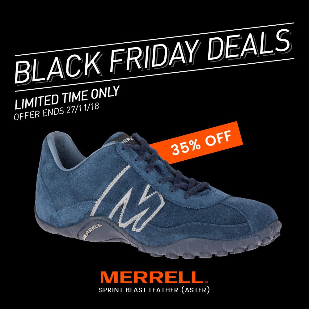 tidligere befolkning svar Direct Sports on Twitter: "We have another excellent deal for #BlackFriday  on Merrell outdoor Sprint Blast Leather shoes, saving 35%. This is a  limited time offer so shop now on our website: