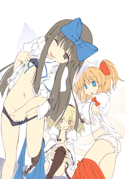 着替え三月精の線画。塗りはまた後日。
冬コミ新刊の導入部分で使う予定
#サニーミルク #ルナチャイルド #スターサファイア 