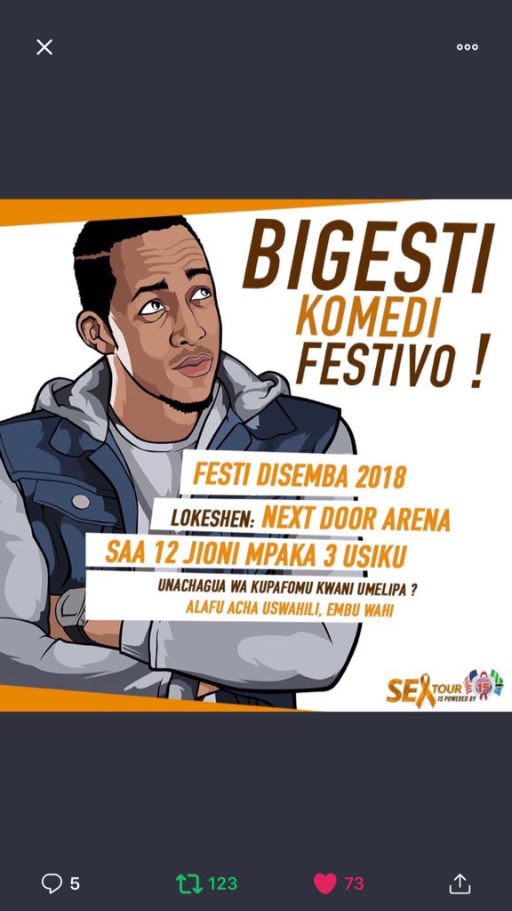 NinaMbowe's tweet image. So watu kadhaa wamekataa niwe date zao kwenye sex tour😂😂😂 so please guys help me retweet Nikawashow @IdrisSultan 
#sextour2018
#pepfar15