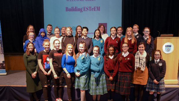 WeAreTUDublin's tweet photo. DIT recently welcomed 93 female 4th and 5th-year students to DIT Kevin Street to participate in the first Building ESTeEM outreach programme designed to attract more young women from DEIS schools to Engineering. https://t.co/CRll84stoV #WomenInSTEM #DITDiscovers #TUDublin https://t.co/2EQEk3r3rs