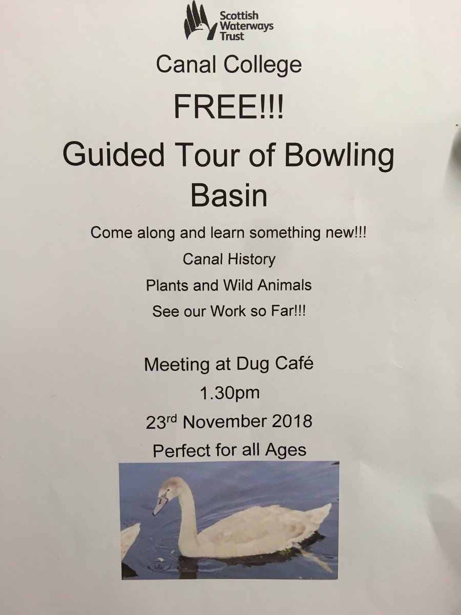 BowlingHarbour's tweet photo. Want to learn more about Bowling Harbour today? Our excellent friends @canalcollege are doing a free guided tour (approx 1 hour) Go! #guidedtalk #bowlingharbour #nature #history #canalcollege #westdunbartonshire #walk #community #social #scottishwaterways scotland https://t.co/IrPmYvKrqL