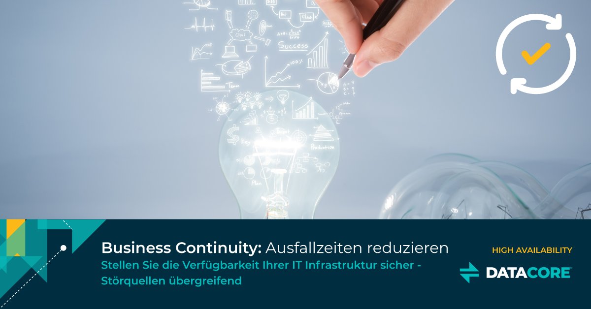 DataCore_DE's tweet photo. Synchrones Spiegeln eliminiert #Ausfallzeiten ohne manuelles Eingreifen. Erfahren Sie, wie Sie Ihre IT Infrastruktur mit automatischem #Failover & #Failback schützen können. #BusinessContinuity #zerodowntime: https://t.co/yhVjyoZQba https://t.co/VR0ETJAG3V