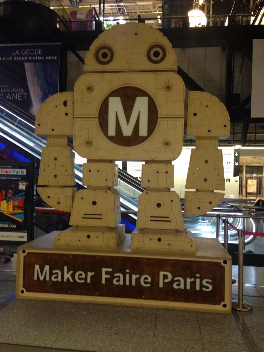 heprom's tweet photo. I'm talking at Maker Faire Paris today on how we change the structural mechanics course @MINES_ParisTech with the Game of Drones challenge. #MFP #MMS2018 https://t.co/g7H7ofgfPo