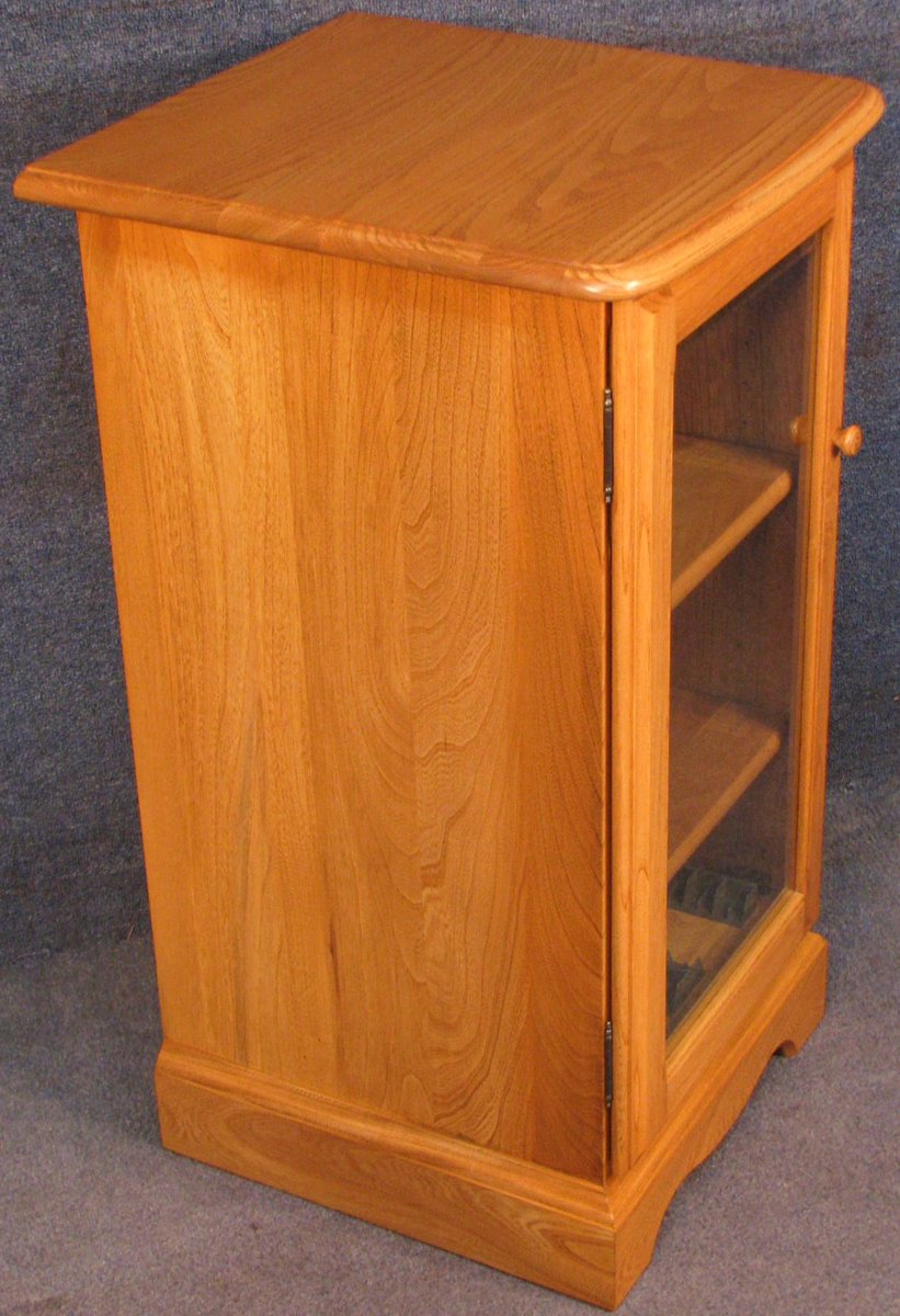 Airport Antiques على تويتر Ercol Solid Elm Glass Door Narrow Hi