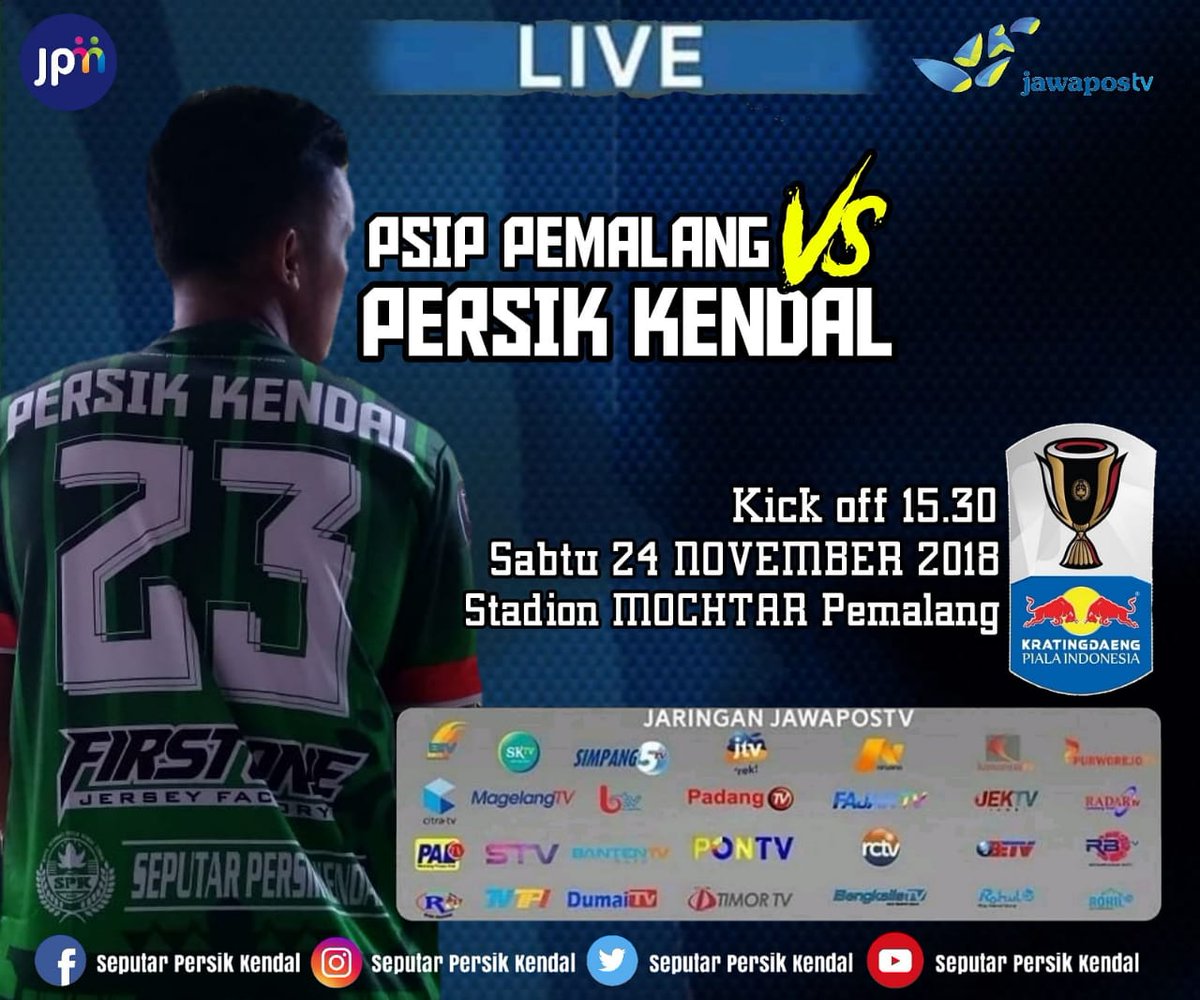 SeputarPersik70's tweet photo. Jangan lupa besok Piala Indonesia Krangtingdaeng 2018 #manjaddawajada #LaskarBahurekso #PersikKendal https://t.co/BrTrOBP78e