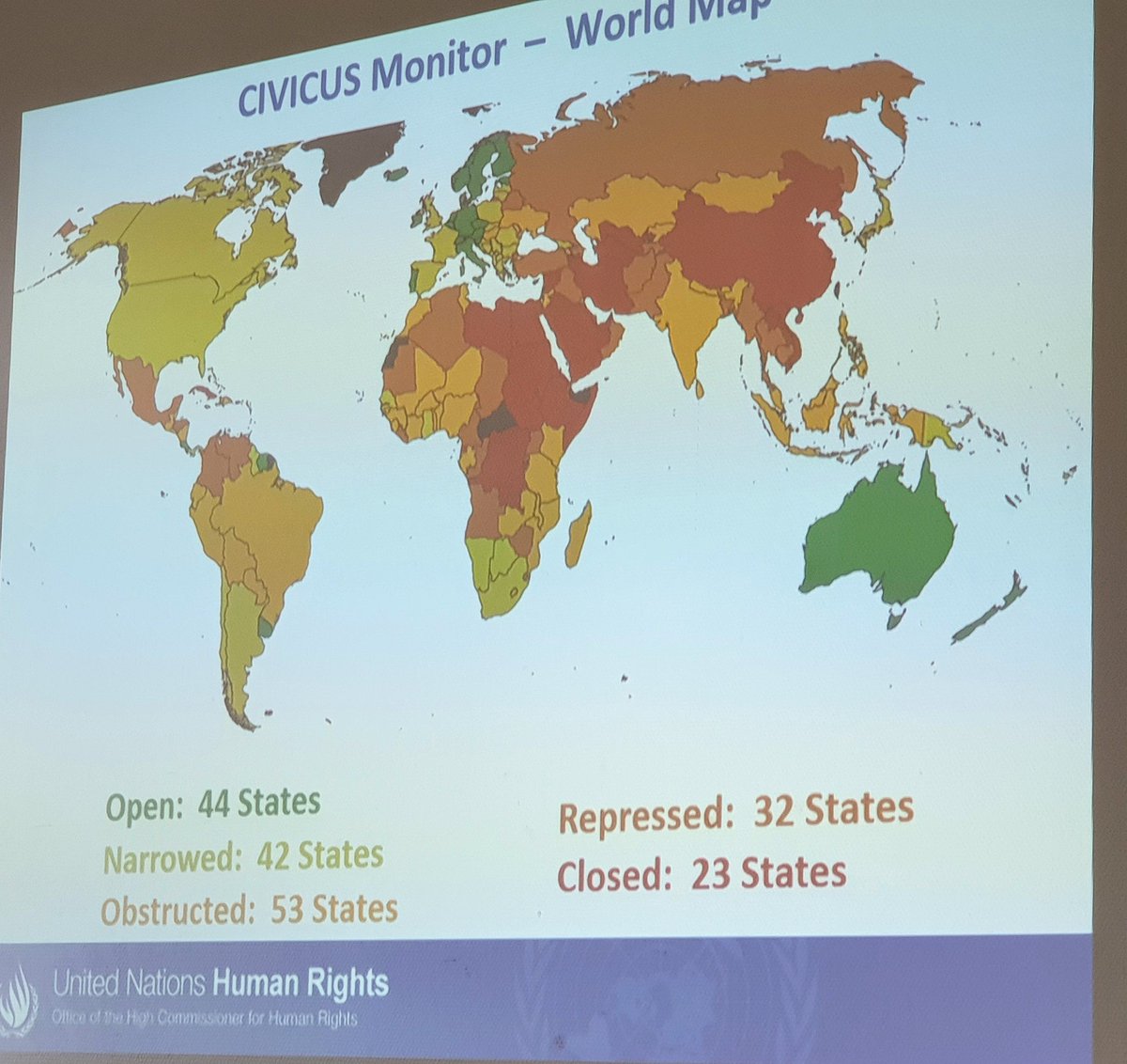 yooneedmorejodi's tweet photo. Day 5: Jamaica is ranked #6 in the world for #FreedomOfThePress but has seen a #Narrowed civil society space for involvement and engagement.
#JodiInGeneva #UNFellowship #AfricanDescent https://t.co/KrghyXnO8A