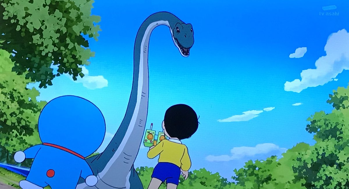 ニョニョ村 No Twitter のび太の恐竜 でピー助虐めてた首長竜に似てる気がする Doraemon ドラえもん