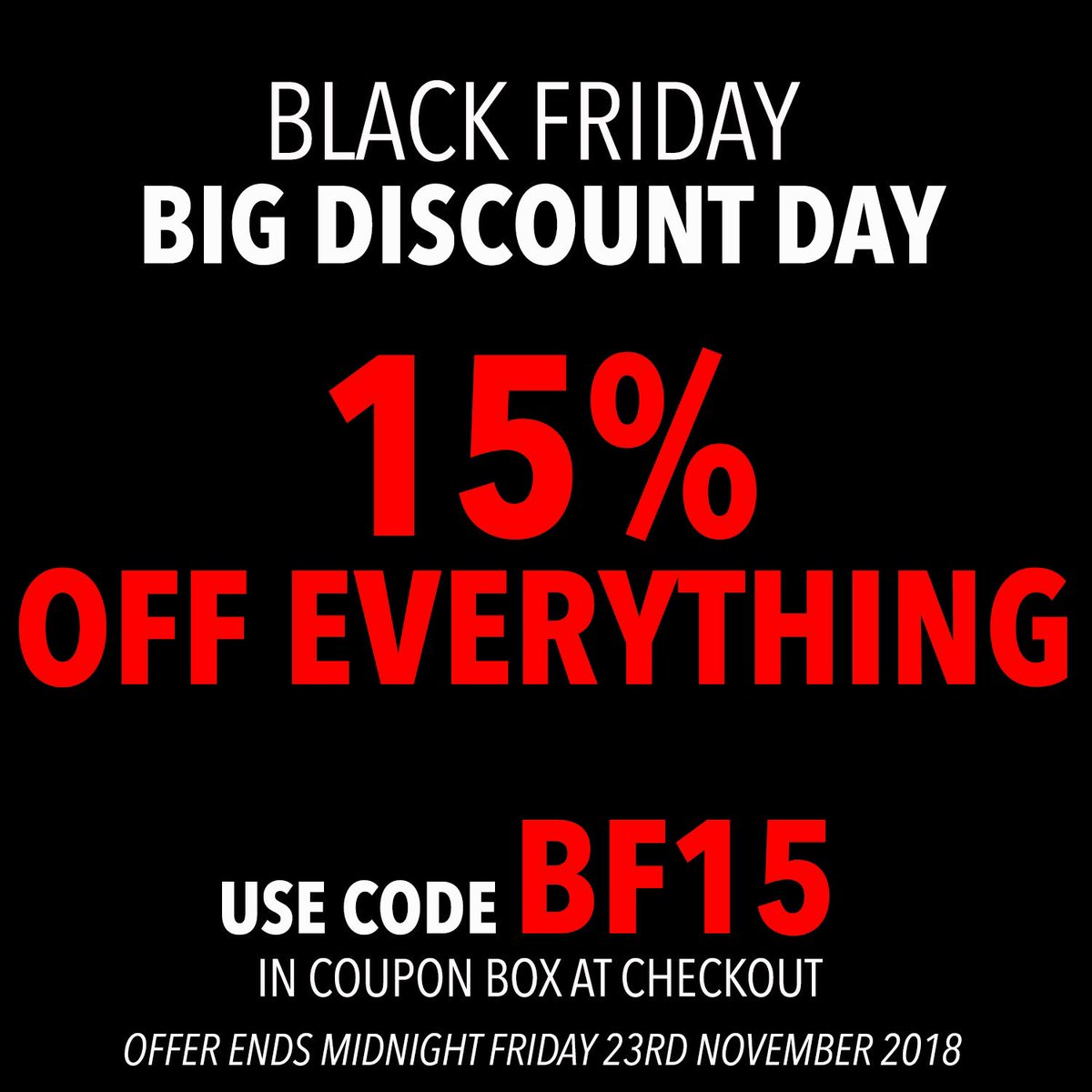 VealsMailOrder's tweet photo. 15% OFF EVERYTHING- HAPPY BLACK FRIDAY 🎣 #blackfridayuk #FridayFeeling #BlackFriday2018 https://t.co/53fmRC0Fvy