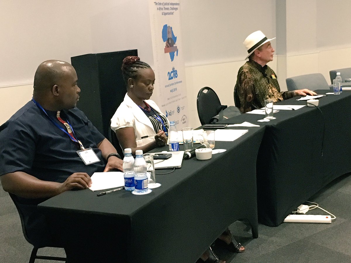 ICJKenya's tweet photo. Now addressing delegates is Rtd Justice Albie Sachs, Former Judge, Constitutional Court of SA giving a key note address on “In my view” in his closing remarks. He’s sharing his experience #JudicialIndependence #AJC2018 https://t.co/ImENvhlWAF