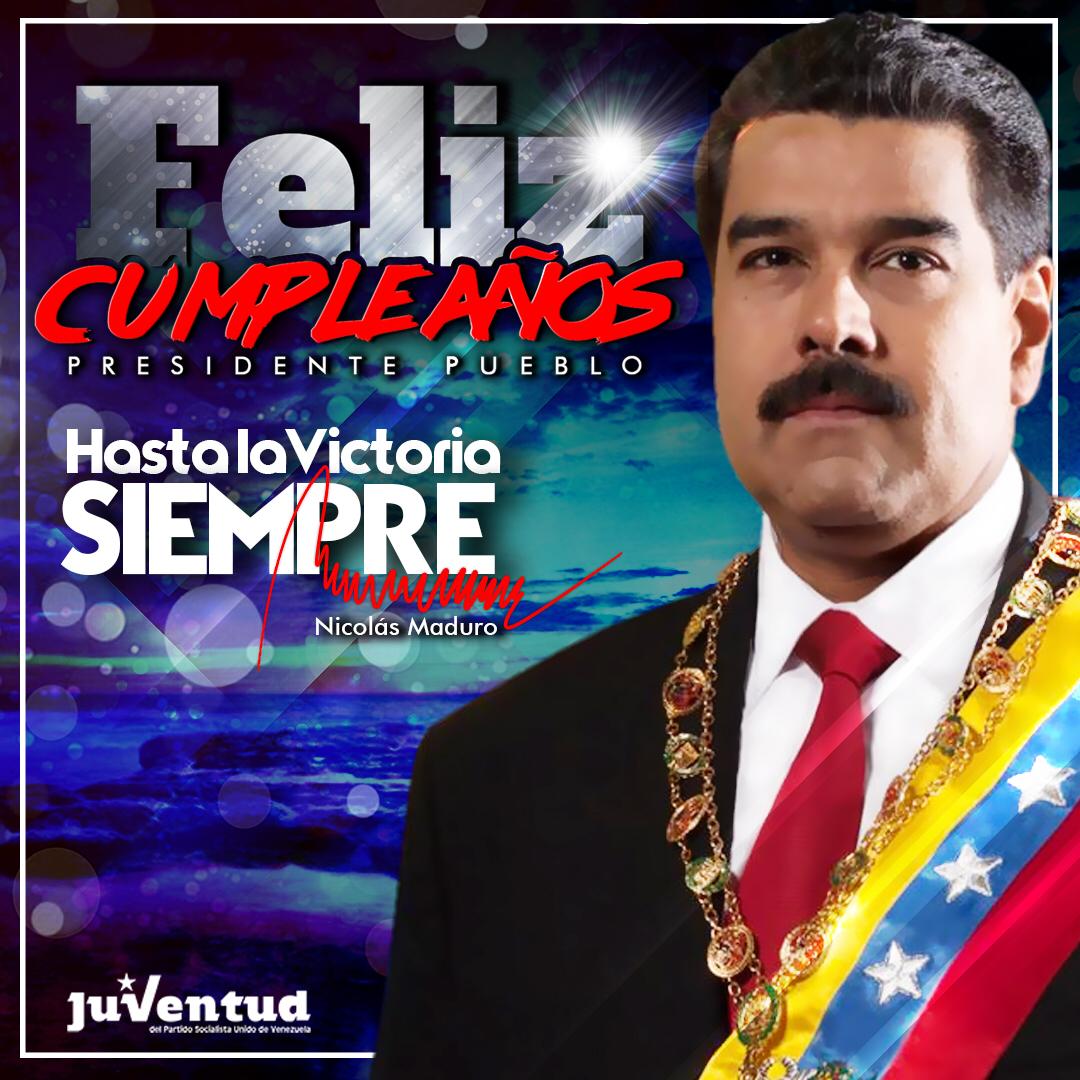 jlberroteran's tweet photo. Feliz cumpleaños Presidente @NicolasMaduro, que siga con la sabiduría y la fuerza que lo caracteriza. Usted es el pilar fundamental para afianzar la patria funcional de Bolívar y Chávez. Modelo de inspiración para un nuevo orden mundial #FREUNERG #FREBIN https://t.co/m2IepIqLCX