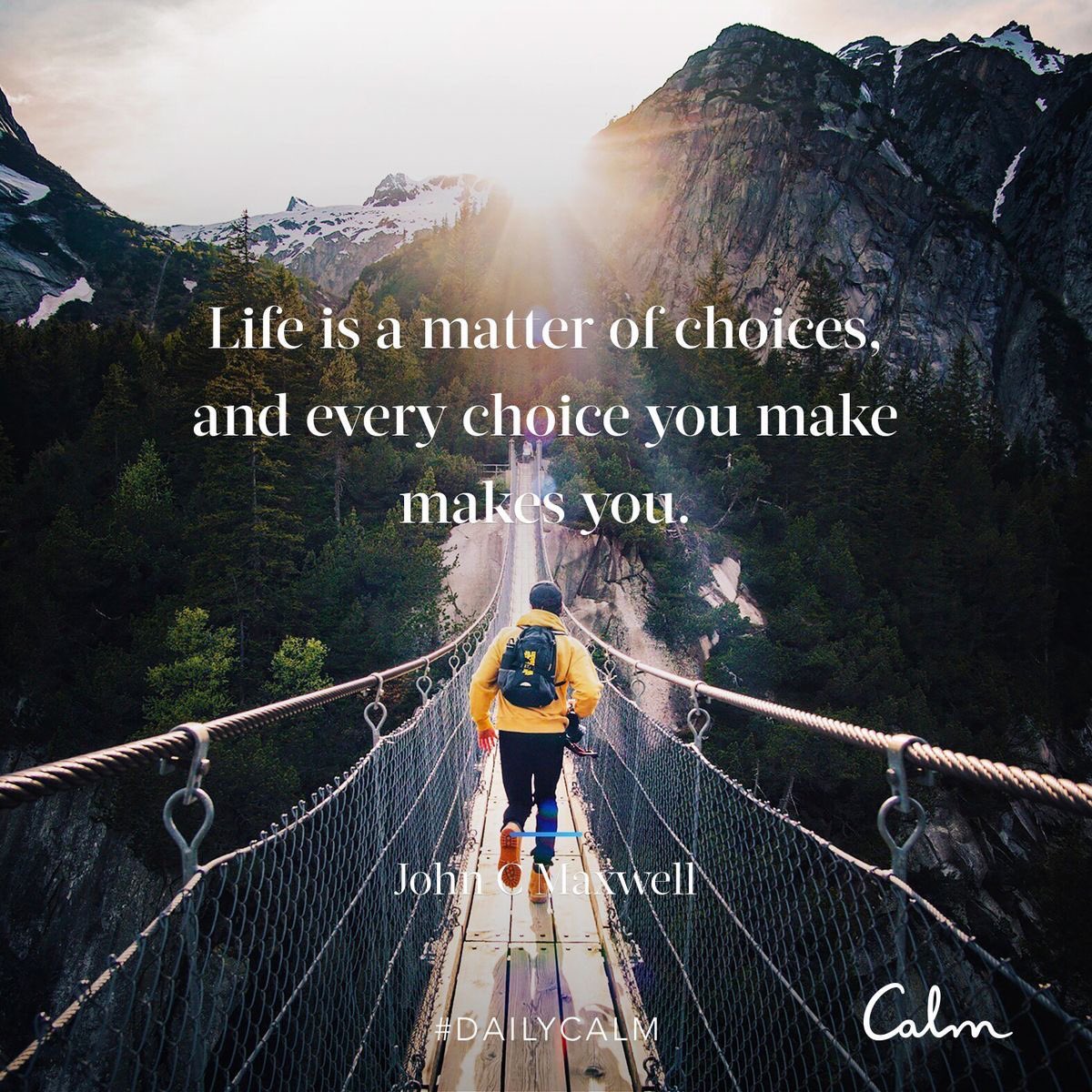 dalstonEDU's tweet photo. “Life is a matter of choices, and every choice you make makes you.” via @JohnCMaxwell @tamaralevitt @calm #DailyCalm #TinyChoices⁠ ⁠ #mindfulness #meditation #digitalwellbeing  #spiritualwarrior #MTPSpride #NJed #FridayFeeling https://t.co/PQ8qm4NsAo