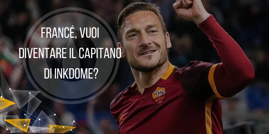 inkdome's tweet photo. @Totti 
C'è solo un CAPITANO! 👉https://t.co/8vQVVxD5W2  

#SostieniInkdome #DiventaSocio https://t.co/xTbpwl5f88