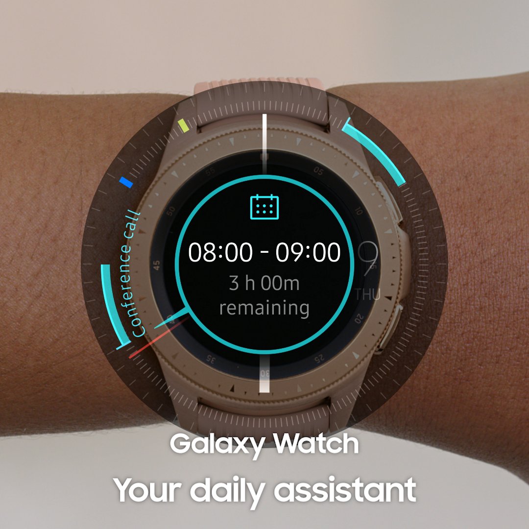 See your day at a glance. #GalaxyWatch
Learn more: http://smsng.co/GalaxyWatch_ift