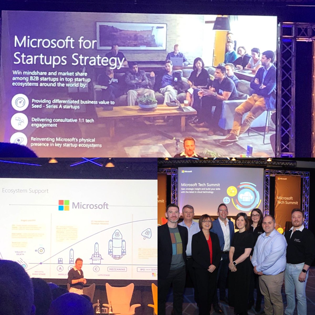 Great insight from <a href="/warwick_hill/">Warwick Hill</a> on start up and scale up support through Microsoft!#MSTechSummit