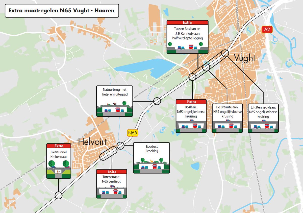 Een geweldig resultaat voor Vught en zijn inwoners! Rijk en regio investeren €37 miljoen extra in aanpak N65. Het is een investering in de toekomst die de best haalbare oplossing binnen bereik brengt. ow.ly/I9SF30mIWlb