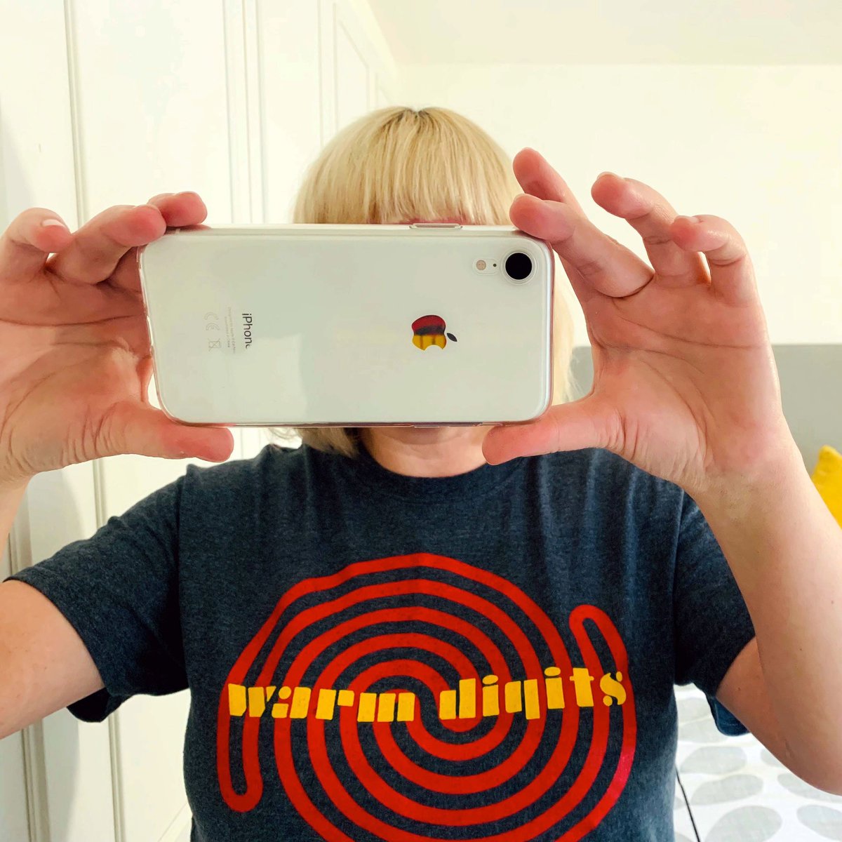 debdoestw1tter's tweet photo. WFH today and sporting #warmdigits tee. #TShirtDay https://t.co/rkW7N2u5zb
