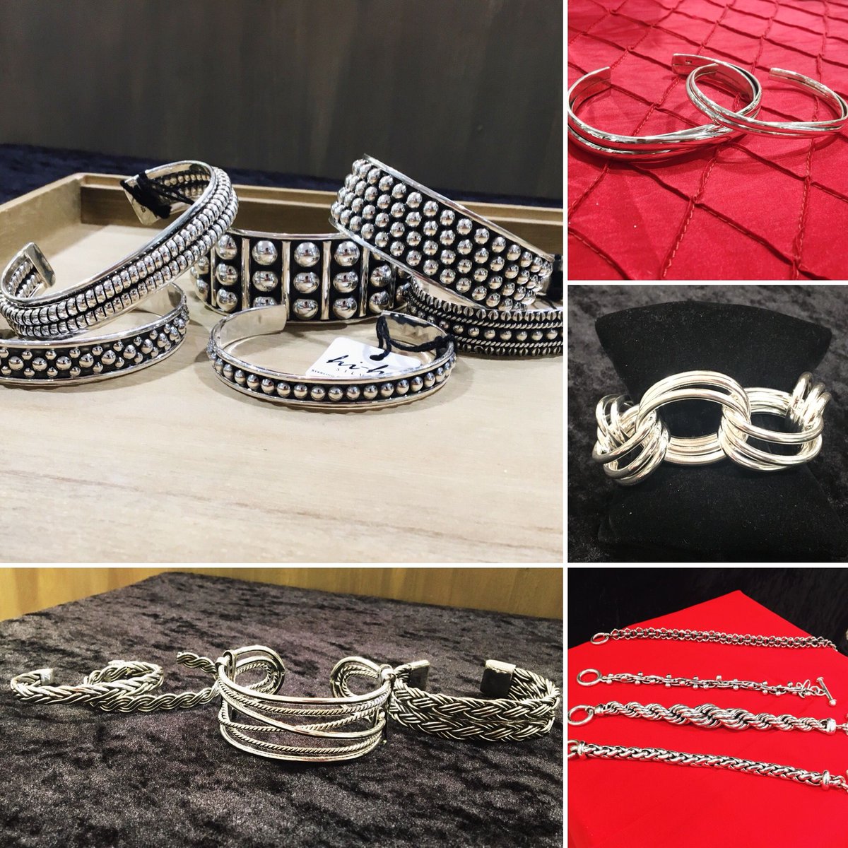 HiHoSilverVA's tweet photo. If you think we've run out of jewelry, guess again! We just received our last shipment of new bracelets from Mexico! Stop by for the great deals on these bracelets before they're all gone! 
Black Friday hours: 10am-6pm
#HiHoSilverVA #NewportNews #BlackFriday https://t.co/OiT39jiO40