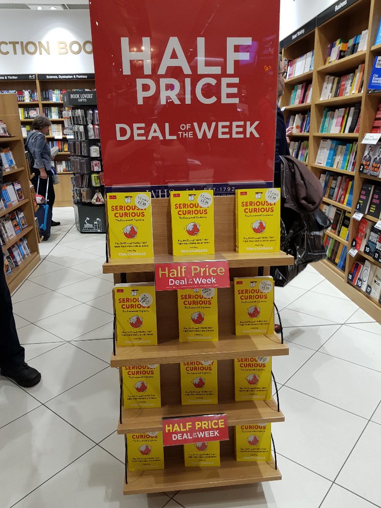 ProfileBooks's tweet photo. We'd tell you to look out for #SeriouslyCurious at WHSmith Travel shops this wknd but you really can't miss it - pick up your copy for half price &amp; have a mind-stretching journey...

Find out more: https://t.co/5R01b4lSsK https://t.co/OdsgLk1LEC