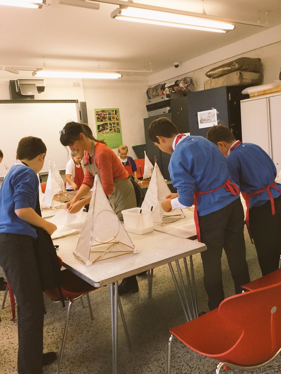 TorreAbbey's tweet photo. .@kidsinmuseums #TakeoverDay is well underway with #Christmas lantern making we are having a great time! https://t.co/J5HUcQCG4Y