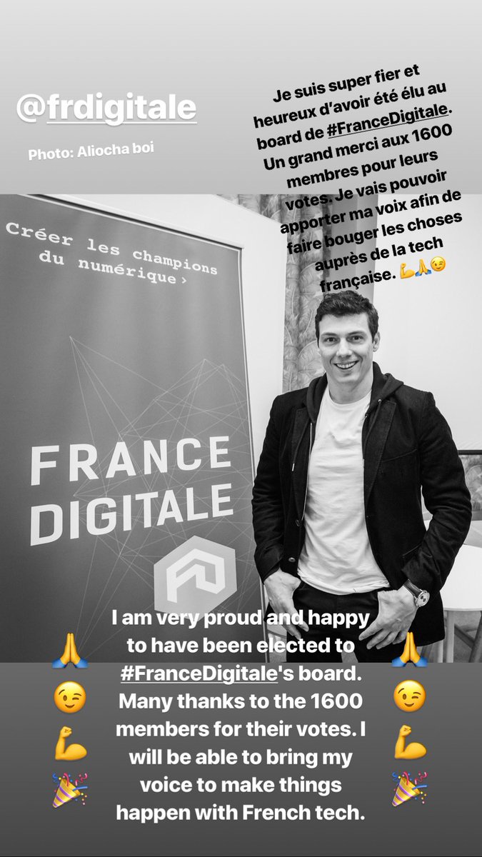 taigkhris's tweet photo. Je suis super fier et heureux d’avoir été élu au board de #FranceDigitale. Un grand merci aux 1600 membres pour leurs votes. Je vais pouvoir apporter ma voix afin de faire bouger les choses auprès de la tech française. 💪🙏😉 @onoff #onoff #onoffapp @FRdigitale #telecom https://t.co/FPwE0gzInY