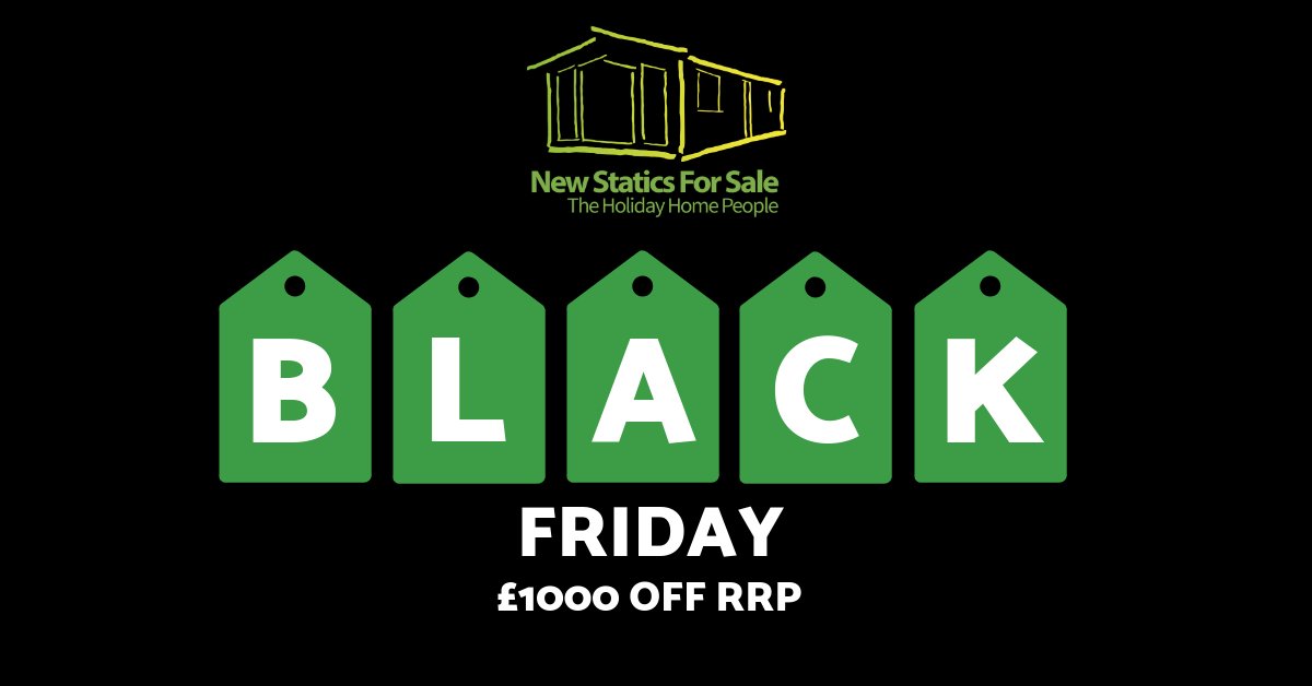 ⭐We are holding our first ever Black Friday Event!⭐
Get £1000 off the RRP of any New Caravan!😀
Over 100 parks to choose from in the UK ✔️
No catches, just a £1000 gift from us to you. 
23 November - 25th November.
Call 01704 215430 or visit newstaticsforsale.co.uk #blackfriday