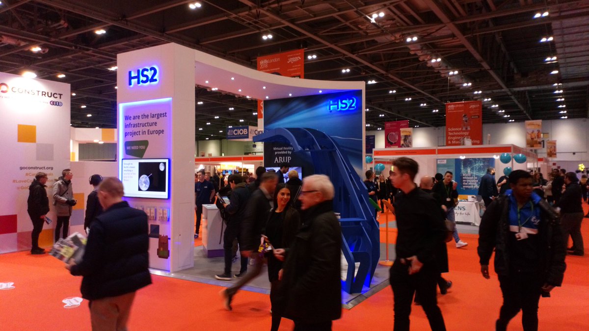 BrayLeinoEvents's tweet photo. Good morning from @SkillsLondon - the UK's largest skills and careers event. Great to be here with HS2! #hs2futureyou https://t.co/i0YGriibJO