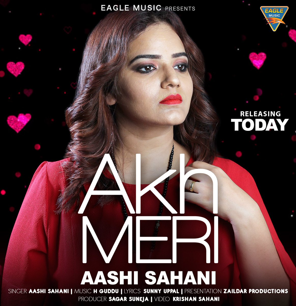 EagleMusicIndia's tweet photo. #CountDownBegins !
Get ready for 🤗❤ #AkhMeri ❤🤗 by Aashi Sahani !
Song coming out today
Singer- #AashiSahani
Music- H Guddu
Lyrics- Sunny Uppal
Presentation- Zaildar Productions
Video- Krishan Sahani
Producer- Sagar Suneja
@EagleMusicIndia #EagleMusic https://t.co/xWZ3eun4zW