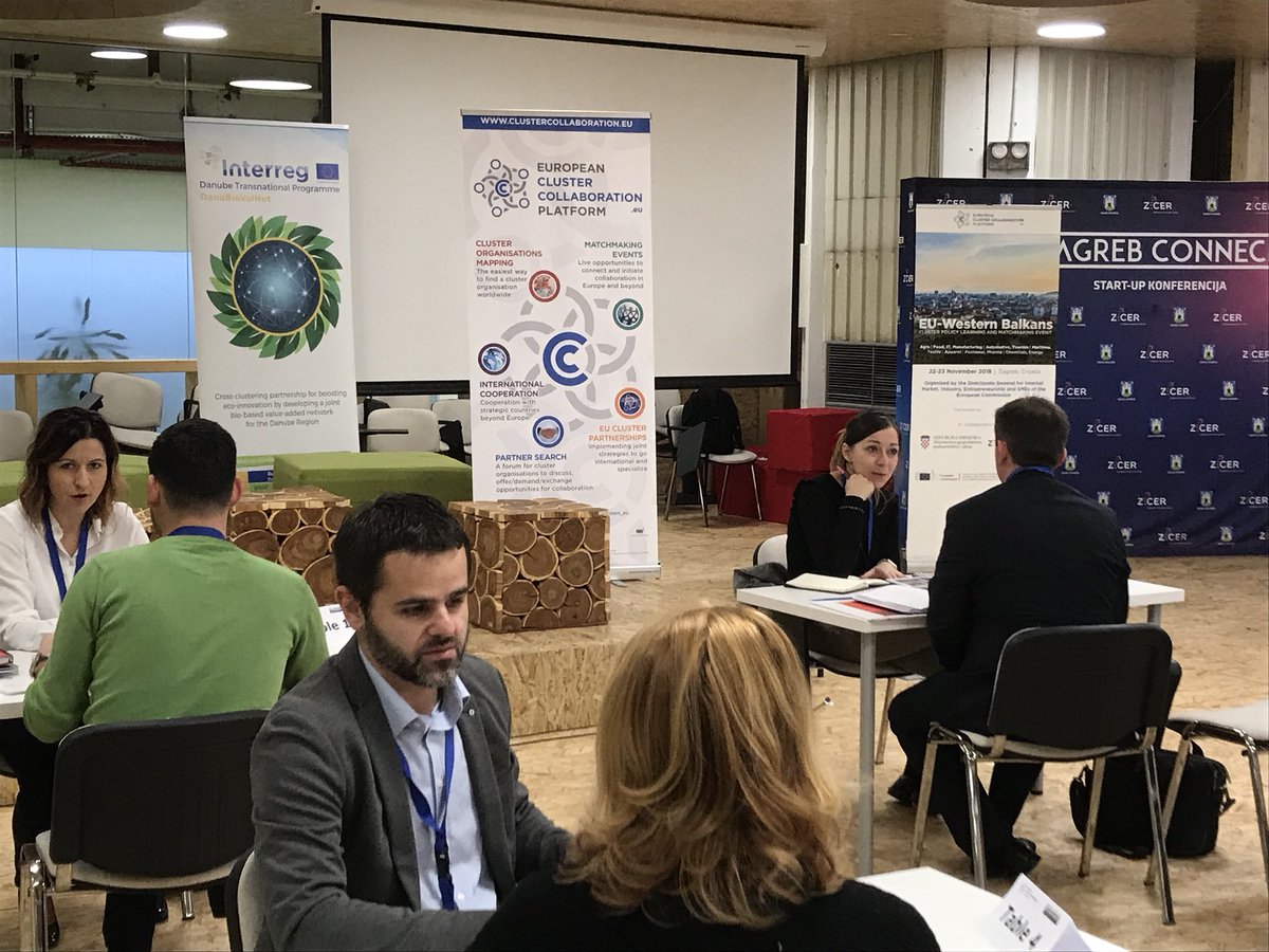 Clusters_EU's tweet photo. Over 150 matchmaking sessions underway #EUClusterCoopEvent @Clusters_EU #Zagreb #WesternBalkans https://t.co/oT2K8FeYkF
