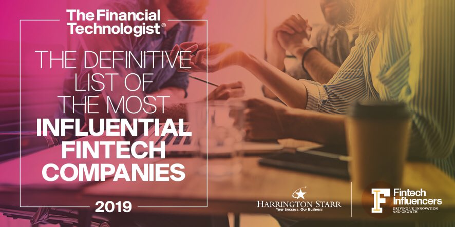 FintechGem's tweet photo. It’s here! The definitive list of the most influential FinTech companies 2019! Think you’re company should be in there? Find out how to nominate yourself or someone else by sending me a DM... #fintech #topfintech #fintech2019 #finance #technology #banking https://t.co/DOtxkZRXcD