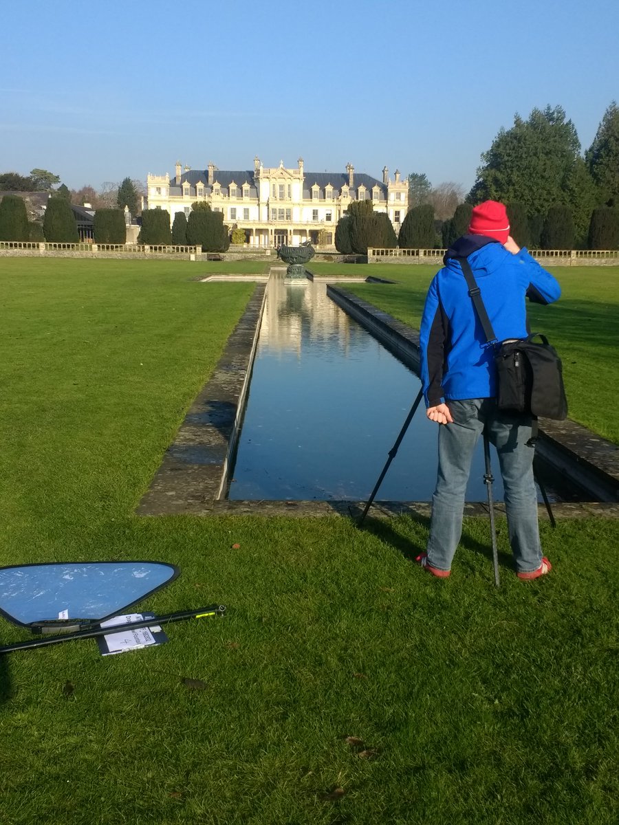 AndrewDeathe's tweet photo. I guiltily enjoyed the bright autumn sunshine yesterday, although it made it difficult for photographer @DavidJobGriffin to capture the dragon bowl fountain @NTDyffrynG for #artuksculptureproject @artukdotorg (He succeeded of course!) https://t.co/jJ92b2lE5k