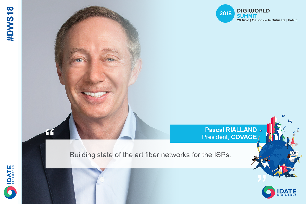 IDATE_SAS's tweet photo. Join @Pascal_Rialland, @Covage_News 's President, for the talk "#NextGenAccess"! #DWS18 Get your ticket now: https://t.co/nGnHiFaohe https://t.co/7pJNKYMvuT