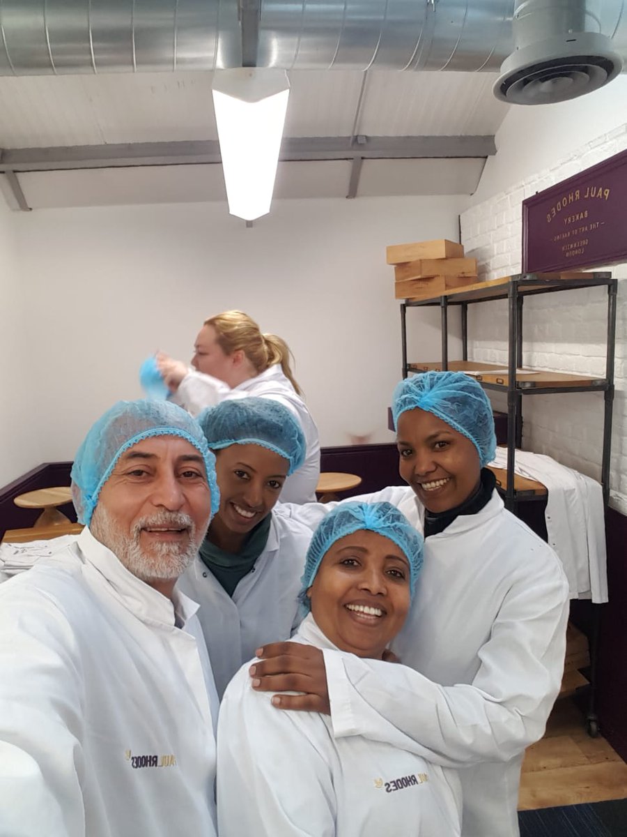 It was week three at Just Bread, and we visited Paul Rhodes bakery!

Read more on our blog: tinyurl.com/ya5fmswb

<a href="/refugeecouncil/">Refugee Council 🧡</a> <a href="/e5bakehouse/">E5 Bakehouse</a>