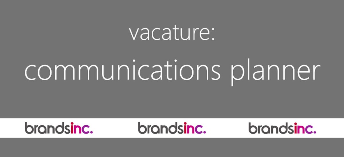 #vacature: ervaren (senior) #CommunicationPlanner in 020 voor mooi en uitdagend klantenpakket. Interesse? Stuur me een berichtje en ik geef je alle info.