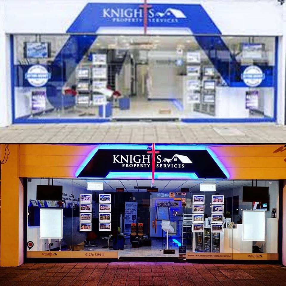 KremerSignsUK's tweet photo. ⭐️ New Graphics &amp; LED Cable Displays Installed ⭐️

Kremer Signs have supplied &amp; installed bespoke LED Light Pockets and Window Graphics for long standing customer @KnightsPS . The install has transformed the office front to enable around the clock exposure. https://t.co/Pv1QH4AQbm